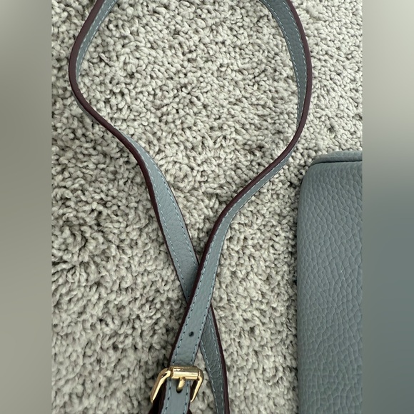 Inspired B bag - size 20 - in a beautiful blue/grayish color - genuine leather - Picture 13 of 15